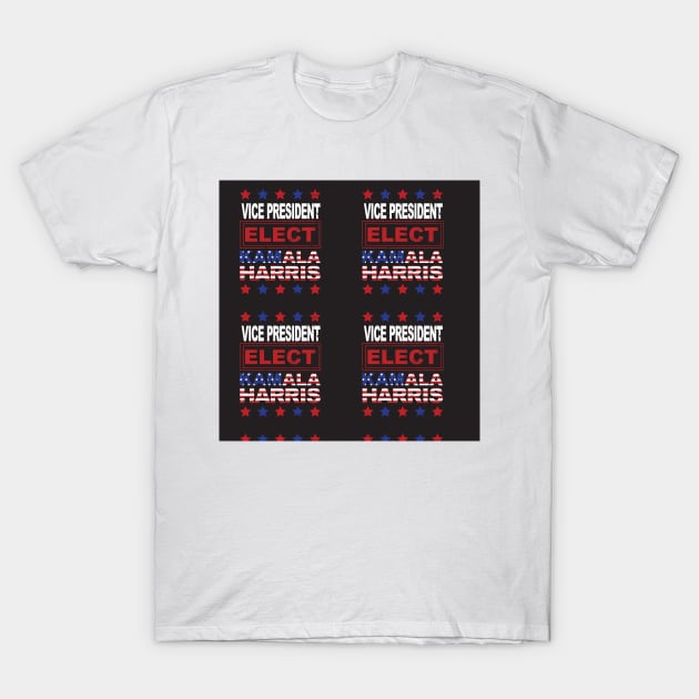 Kamala Harris Vice President Elect T-Shirt by Sandra Hutter Designs